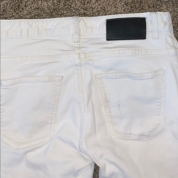 Calvin Klein white slim straight jeans - Picture 4 of 4
